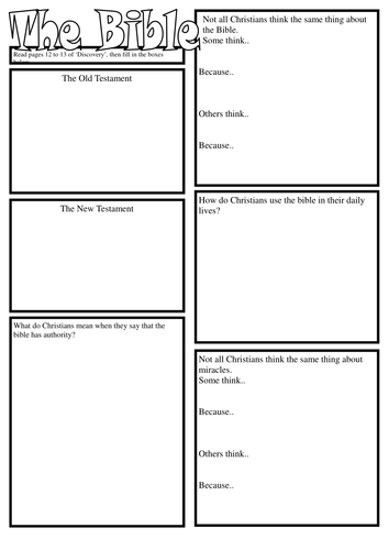 Bible worksheet.pdf | Teaching Resources