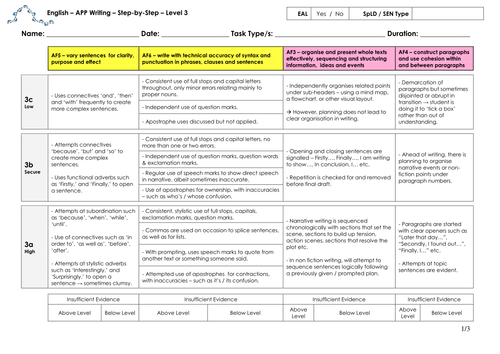 App English Writing - Level 2 To 4 Step-by-step 