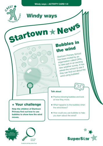 Windy Ways SuperStar activity