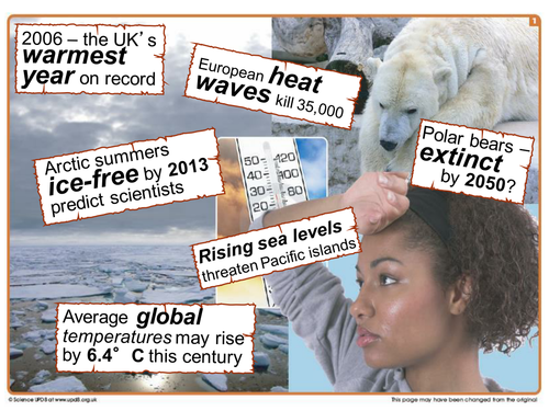 Global warming activity