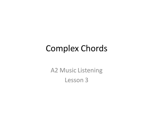 Complex Chords