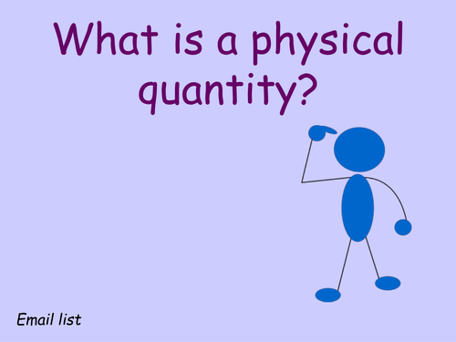 Physical Quantities and Units