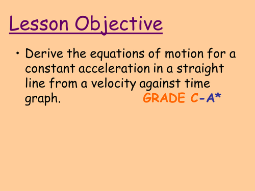 Deriving Equations of Motion