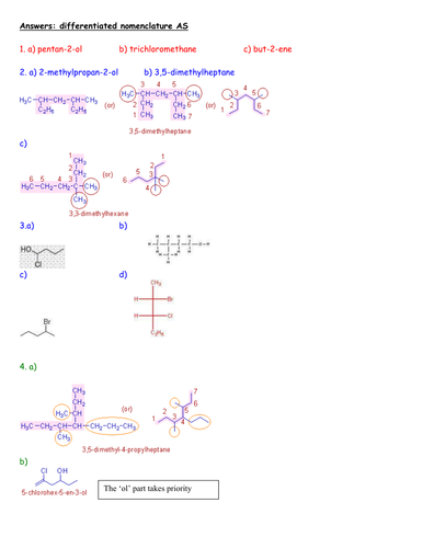 AS organic compound nomenclature lesson