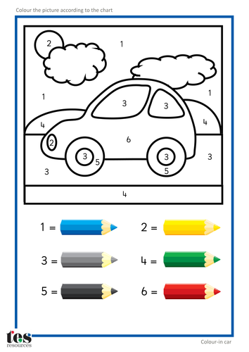 Colour by Numbers TEACCH Activities | Teaching Resources