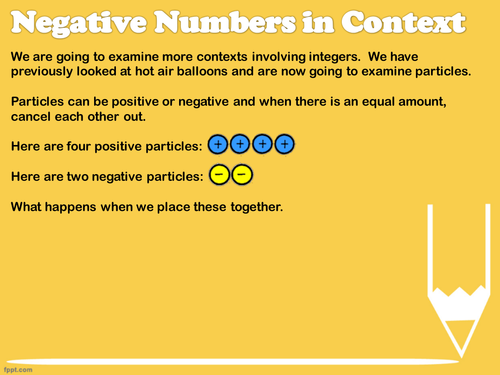 Integers with particles