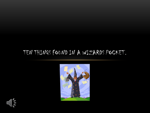 Ten Things Found in a Wizards pocket