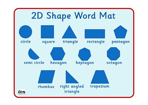 2d shape mats