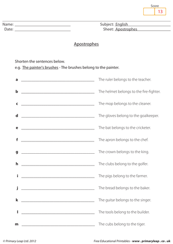 Apostrophes