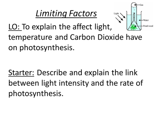 Limiting Factors