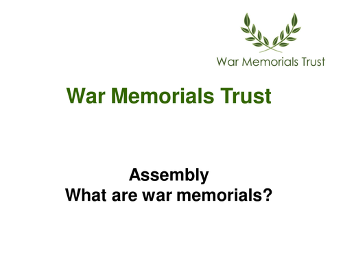 What are war memorials secondary assembly