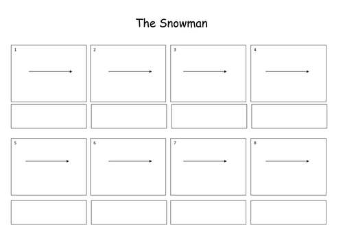 The Snowman Story  & Sequencing activiy