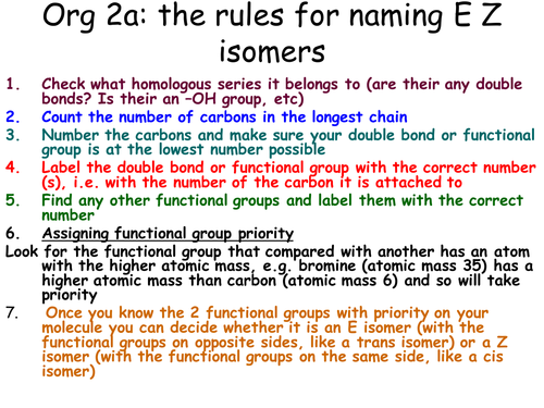 AS stereoisomerism lesson