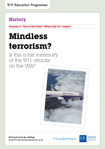 'Out of the Blue' - Mindless Terrorism Booklet