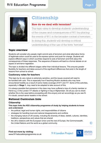 How do we deal with terrorism? - Lesson Planning