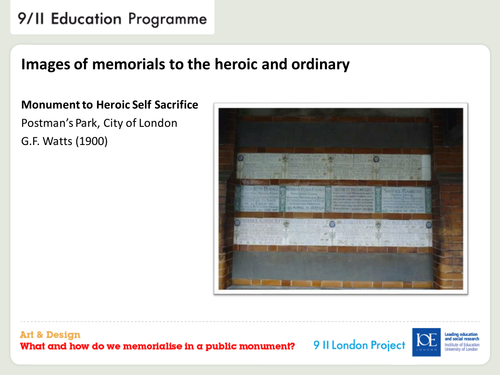 Memorials in Public Spaces - Heroic & Ordinary