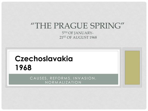 The Prague Spring