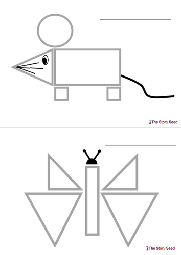 Animal Shapes Trace Overs
