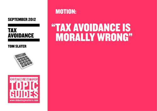 Debating Matters - Topic Guide - Tax Avoidance