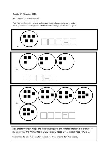 year 3 multiplication activities teaching resources
