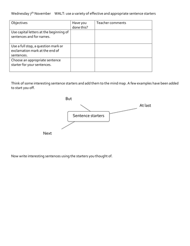 Back to Basics VCOP Plans