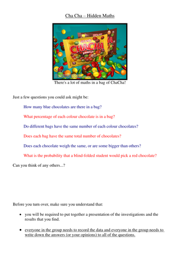 Cha Cha Statistical Investigation