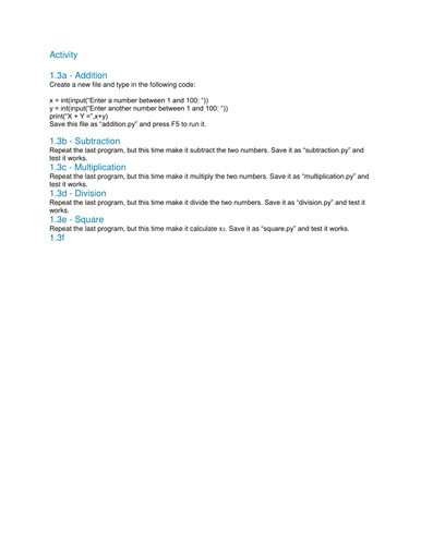 GCSE Computing - Lesson 4