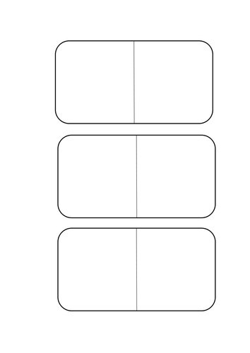 Free Large Blank Printable Domino Template