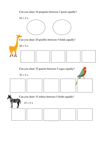 Division As Sharing | Teaching Resources