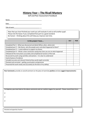 Differentiated Key stage 3 Historical Enquiry