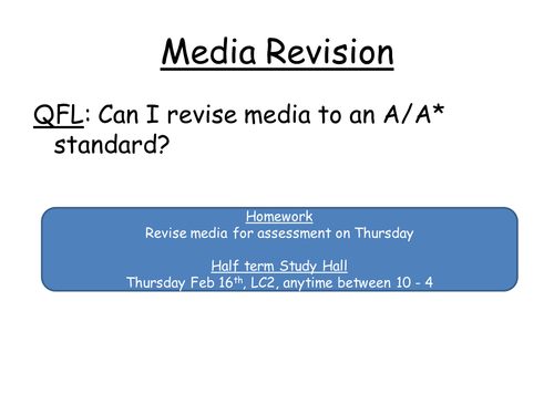 Mass Media revision pp