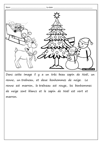 Une image de Noël - Comprehension