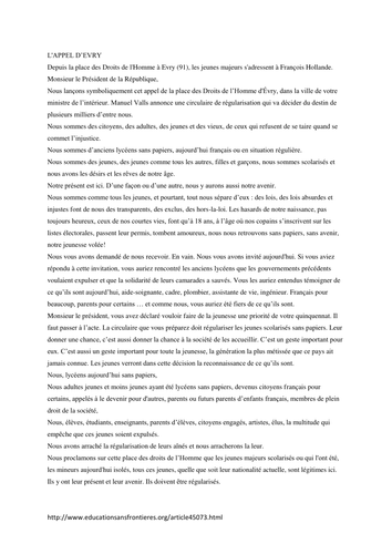 Education sans Frontieres