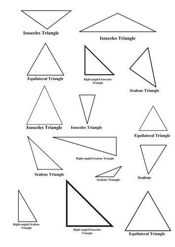 triangles worksheet