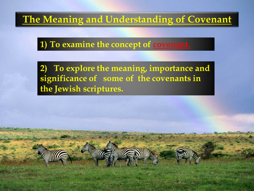 Judaism - The concept of covenant | Teaching Resources