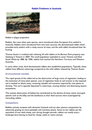AQA B2.4 Distribution of organisms case studies