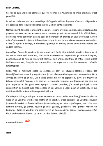 GCSE READING - SCHOOL LIFE