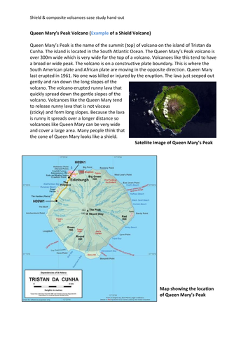 Shield and composite volcanoes