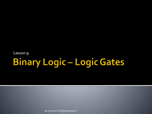 GCSE Computing - Lesson 9