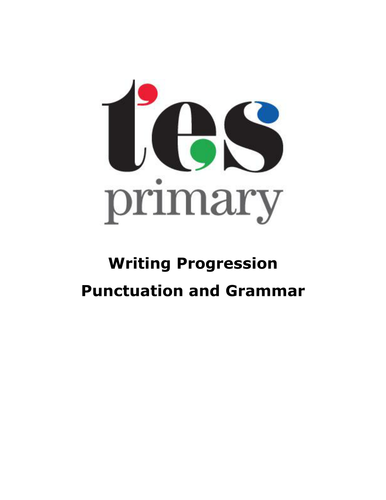 Writing Progression Resource - SPaG