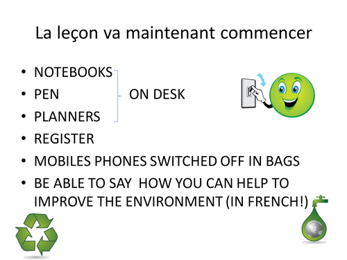 Nettoie le monde/L'environnement