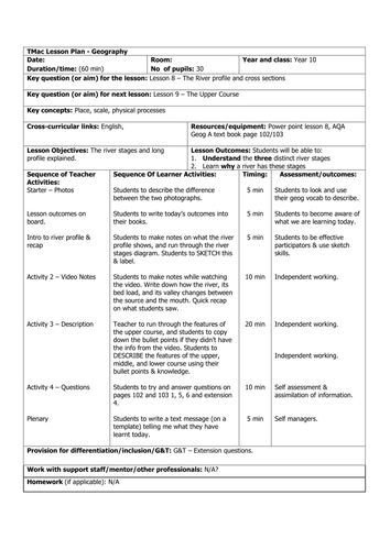 AQA Lesson 8 - The Long River Profile