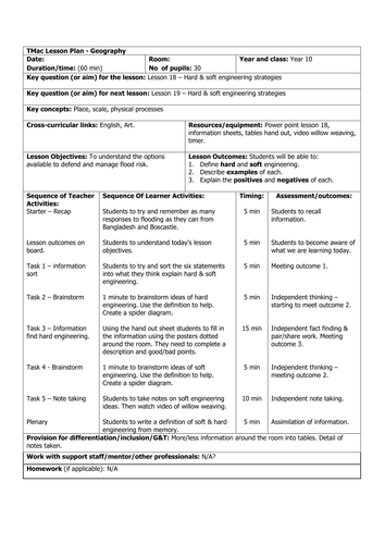 AQA Lesson 18 - Flood Management