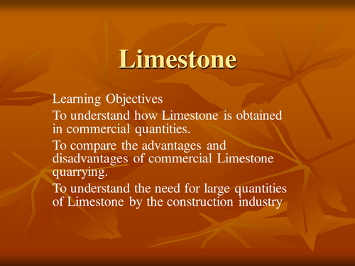 Limestone resource
