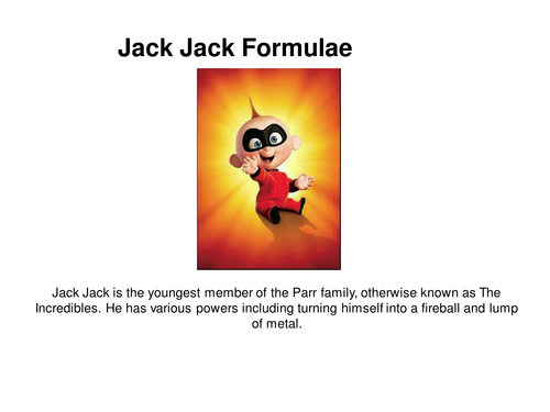 The Incredibles Substitution