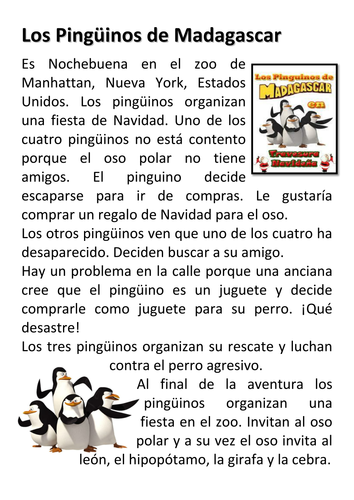 Los pingüinos de Madagascar – una misión navideña