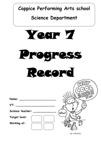 year 7 set 3 progress record