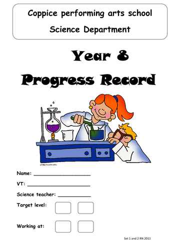 year 8 set 1 and 2 progress record