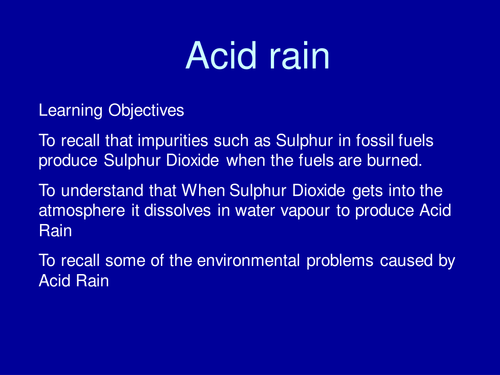 Acid rain