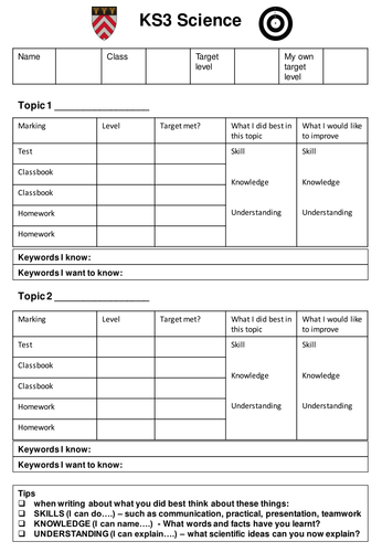 Student progress checker KS3